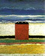 Kazimir Malevich red house oil on canvas